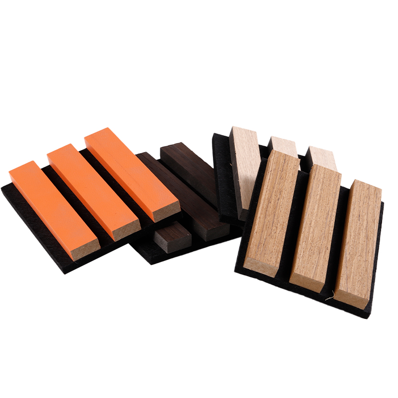 Sound absorbing acoustics wood wall panel